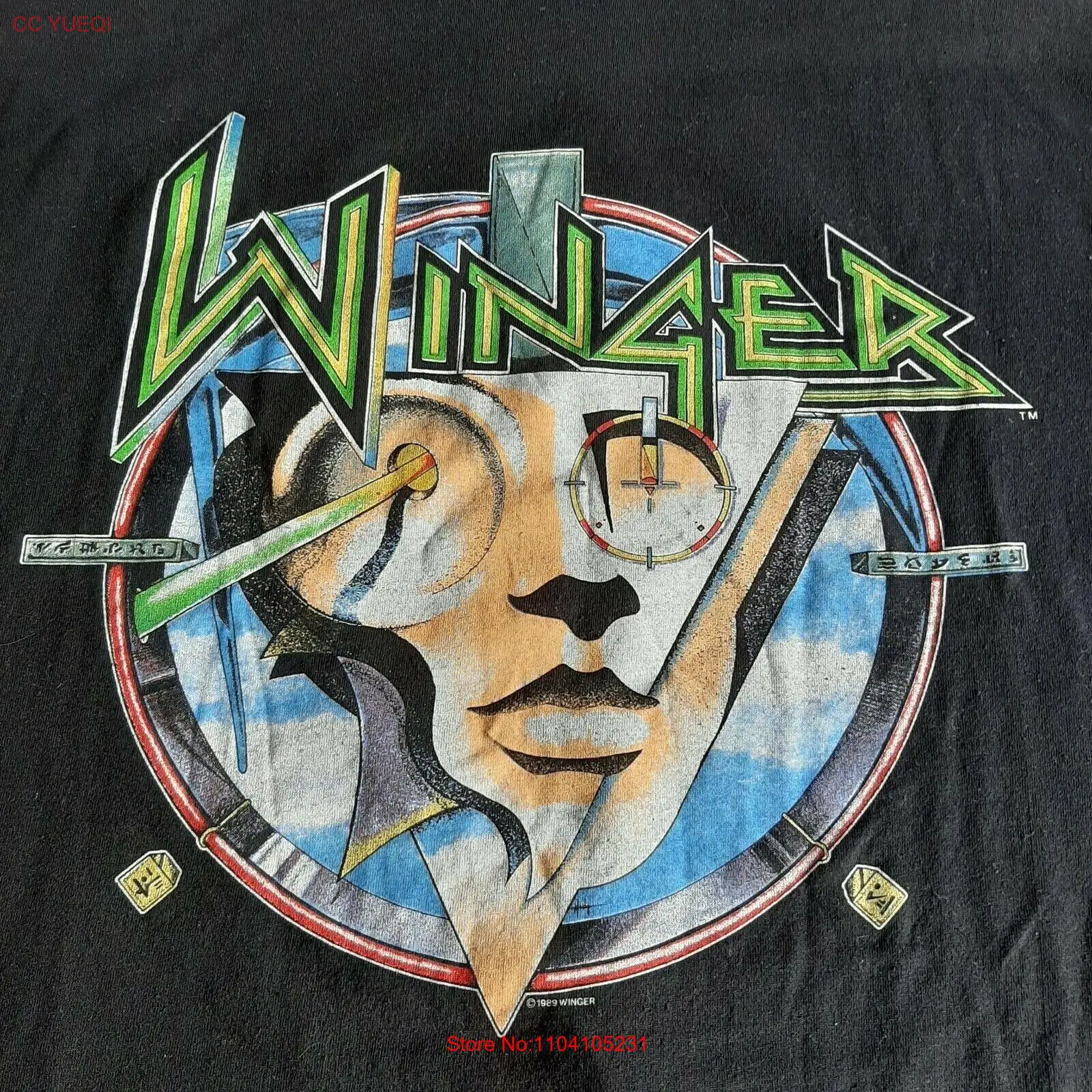 Winger World Tour 1990-1991 Концертный тур Черная мужская футболка S-234XL FN336