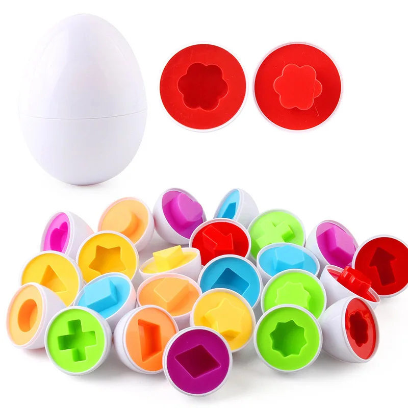 

6 шт., детский Развивающий пазл в виде яйца