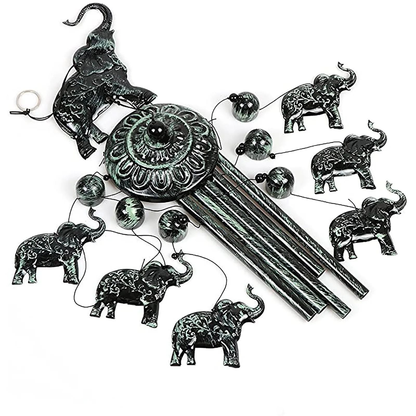 

1 шт. античный ветряной колокольчик медный Двор садовый уличный слон украшение металлические ветряные колокольчики тайский удачный Металл ...