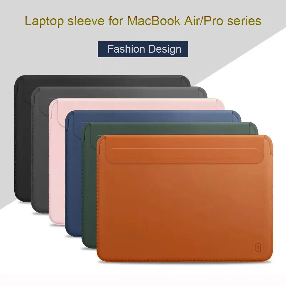Чехол WiWU для ноутбука MacBook Air 13 M2, кожаный чехол для ноутбука Macbook pro 16 14, водонепроницаемая сумка для ноутбука