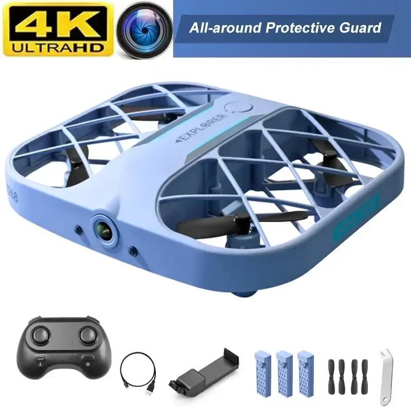 

HJ H107 Mini Drone Headless 360 Degree Flip LED Kids RC Toys RC Grid Quadcopter 4K WIFI Camera 4CH Helicopter Smaller DroneToy