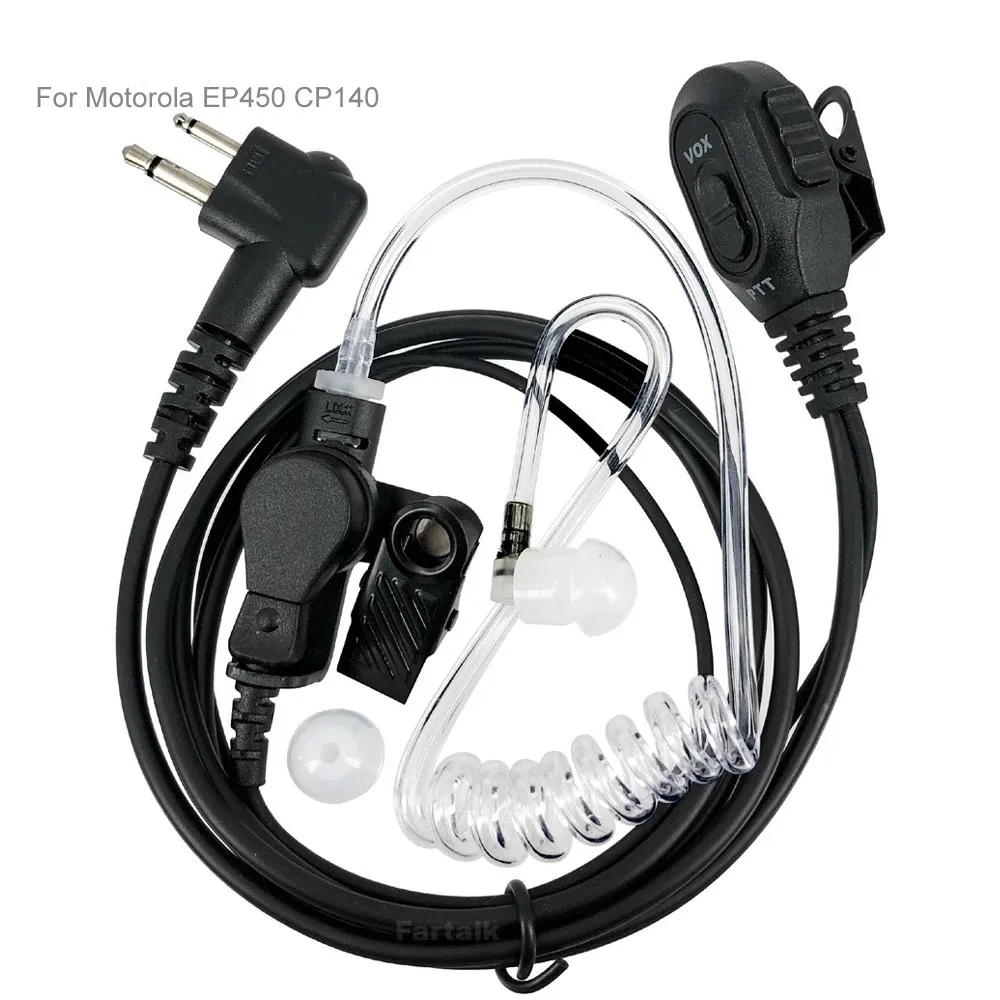 VOX Earpiece Headset Mic for MOTOROLA Radio DP1400 EP450 DEP450 CP040 CP140 CP180 XTN446 BPR40 EP350 MP300 CP200 Walkie Talkie