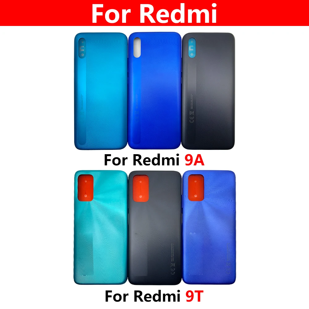 

Оригинальная Крышка батарейного отсека, задняя панель, корпус для Xiaomi Redmi 9A 9T, Крышка батарейного отсека