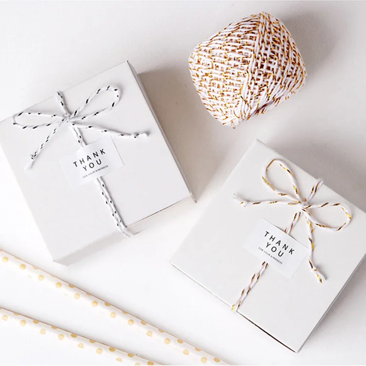 

1pc 18m/roll two-color cotton rope birthday party gift packaging DIY decoration bundled fixed line hanging card hanging tag line