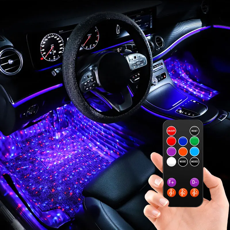 

4pcs Auto Lamps Automotive Goods Ambient LED Lights for Car for Volkswagen Transporter Caravelle Multivan Golf MK4 MK5 MK6 MK7