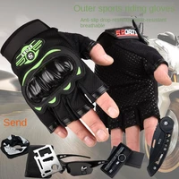 outdoor motorcycle half finger gloves mens mountain bike gloves cycling anti slip drop resistant for spring and summer gloves