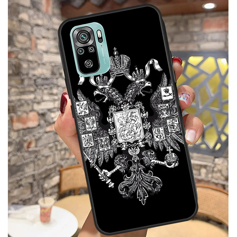 Чехол с гербом Российской империи для Xiaomi Redmi Note 12 Pro 8 9 10 11 9S 10S 11S 12S 12C 10C 9C 10A чехол