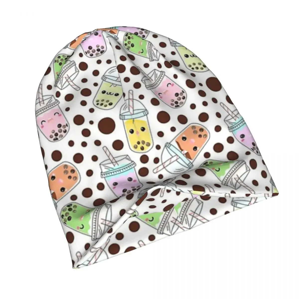 Yummy Bobba Bubble Tea теплая вязаная шапка модная шапка-капот осенне-зимняя уличная шапки