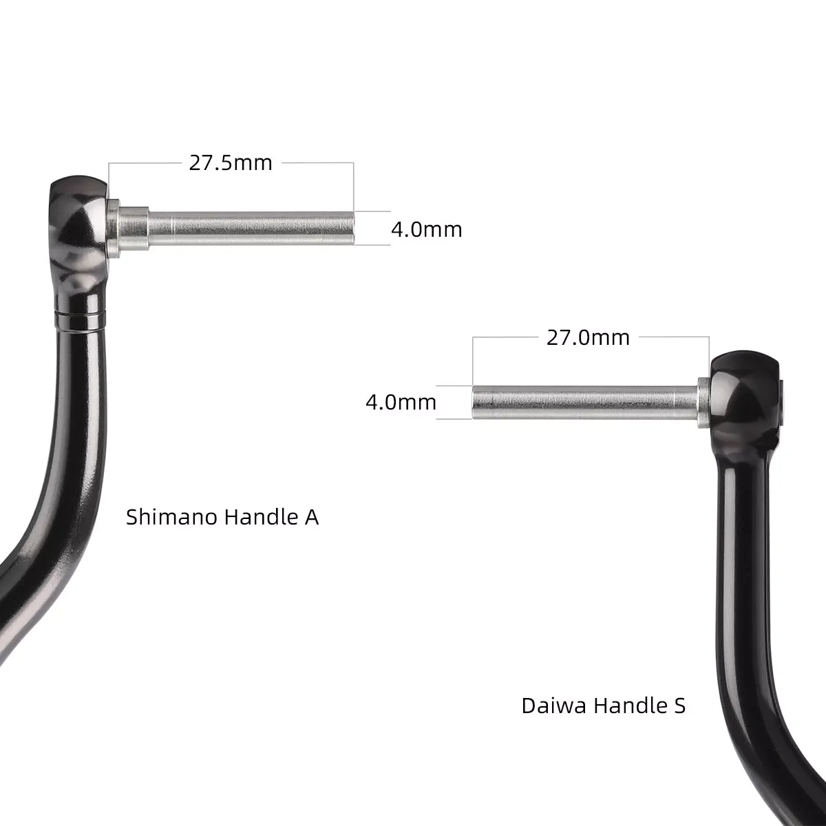 Фото GOMEXUS 30 мм алюминиевая карбоновая ручка питания для Shimano Daiwa ручка ручки спиннинговой катушки прямая установка новый другой стан №5