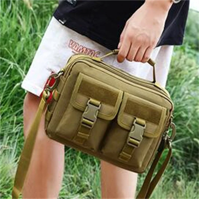 

Tactical Military Shoulde Bag USB Messenger Package Camping Fishing Hiking Travel Diagonal Handbag Man Office Carrying Emballer