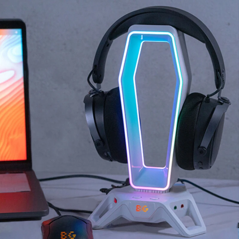 Rgb-гарнитура с подставкой многофункциональный держатель для наушников вешалка