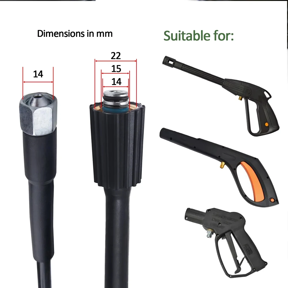 Шланг для мойки высокого давления шланг автомобиля 10 м * 160 бар Huter IPC Hammer Kohler Champion