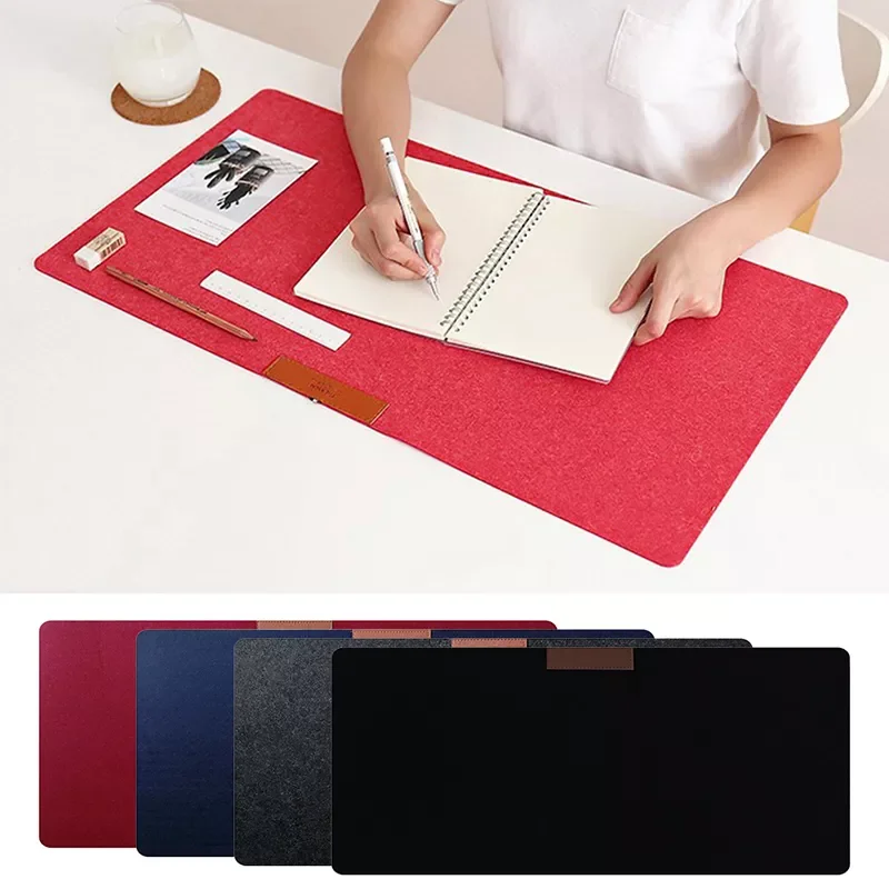 

Desk Non-slip Wool Organizer Computer Desk Mat Felt Laptop Cushion Desk Mat Modern Table Keyboard Mouse Pad Office Accessories