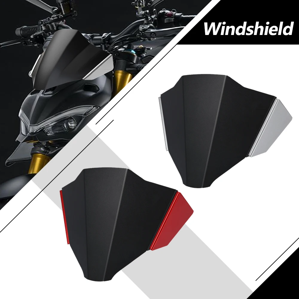 Мотоциклетный станок с ЧПУ Alumiunm для Ducati Street ** V4S 2021 2022 2023 2024 ветрозащитный козырек ветрового стекла