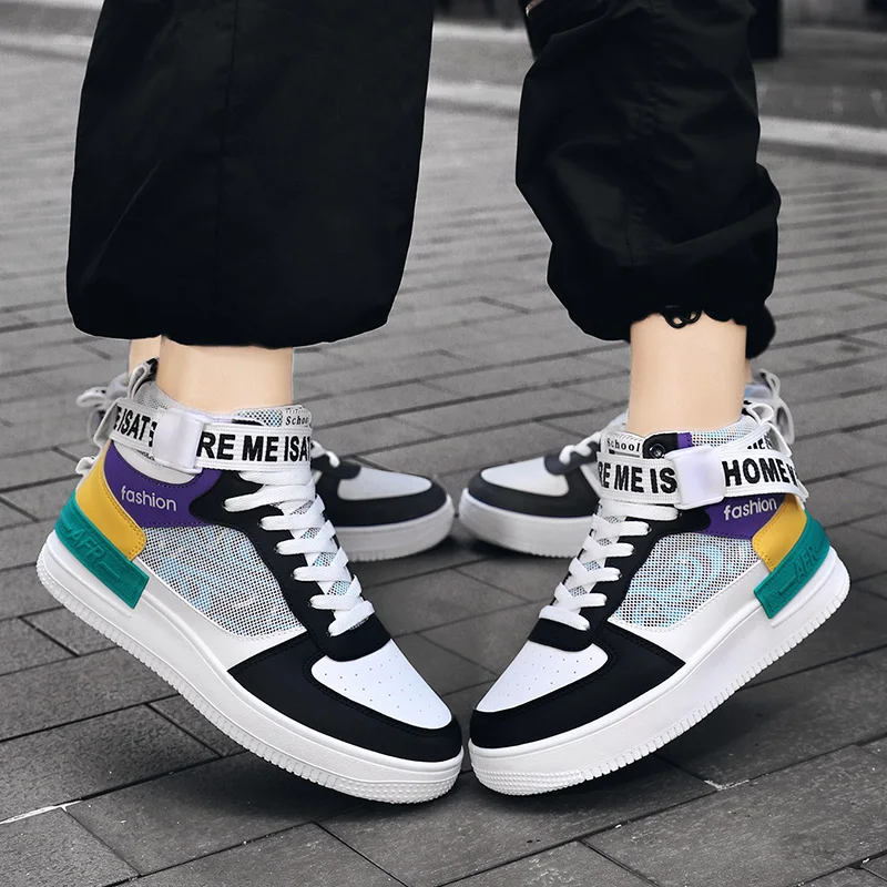 Couple Fashion Shoes Men Women Sneakers High Top Basketball Shoes Men Comforthable Man Casual Shoes Outdoor Sport Running Shoes