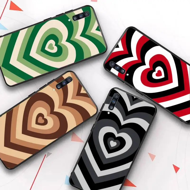 

Heart Circle Phone Case for Samsung A51 01 50 71 21S 70 31 40 30 10 20 S E 11 91 A7 A8 2018