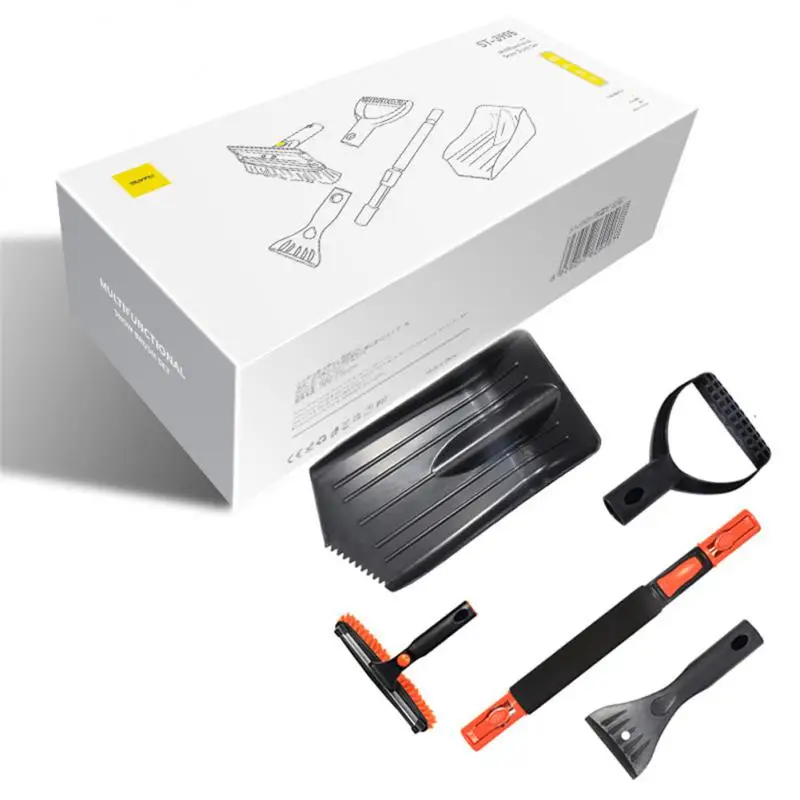 

Multifunctional Telescopic Snow Brush Auto Car Supplies Snow Removal Shovel Winter Snow Deice Car Interior Removal Tool Set