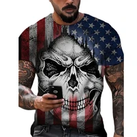 summer new mens t shirt american flag 3d printing mens short sleeved breathable round neck street fashion casual shirt xxs 6xl
