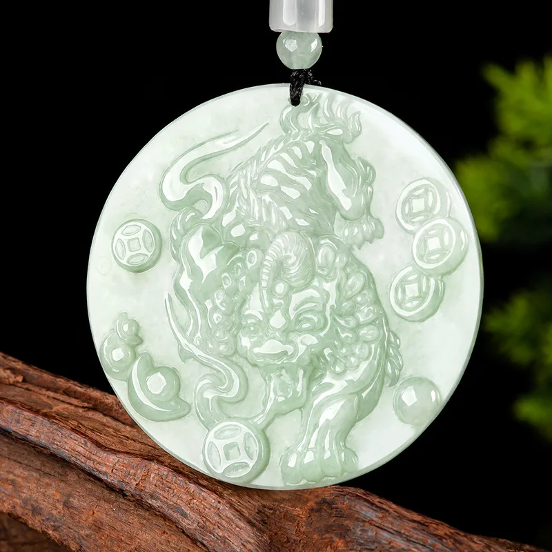 Подвеска-колье из натурального нефрита для мужчин и женщин