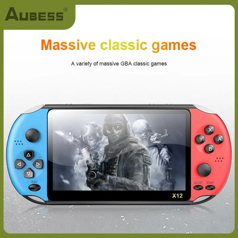 

2500mah 1000 Games Game Controller 8gb Game Consoles 5.1 Inches Retro Game Video Player Game Accessories With Double Rocker