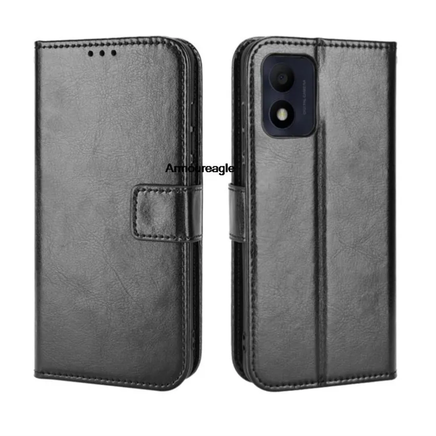 Защитный чехол для alcatel 1b 2022 роскошный флип-чехол-бумажник из искусственной кожи