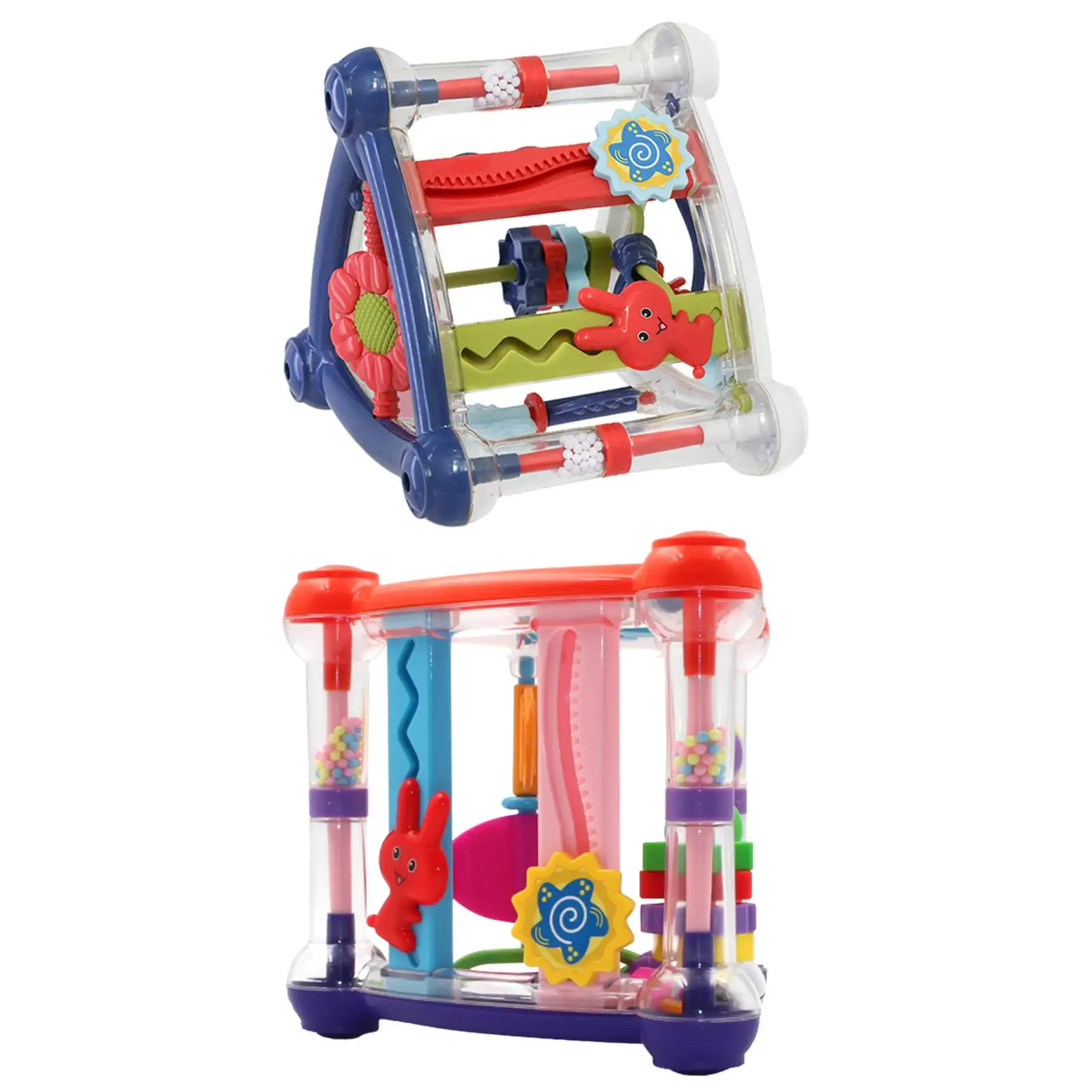 

Newborn Baby Activity Cube Rattle Toy Activity Play Centers for Infants Gift