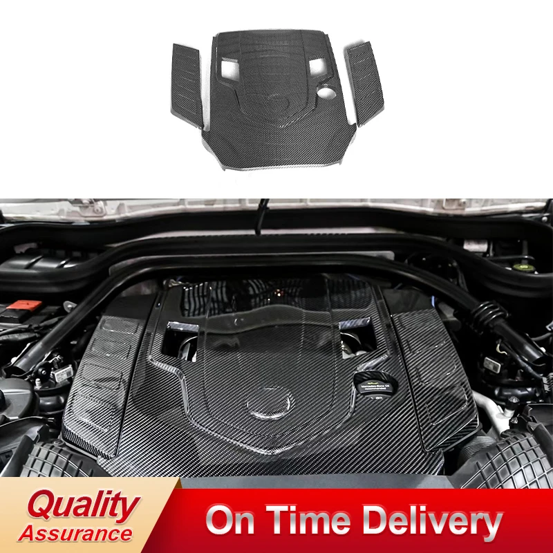 

China Manufacturer W463A/W464 Dry carbon engine cover For G CLASS G500 engine hood covers dry carbon bellows cover