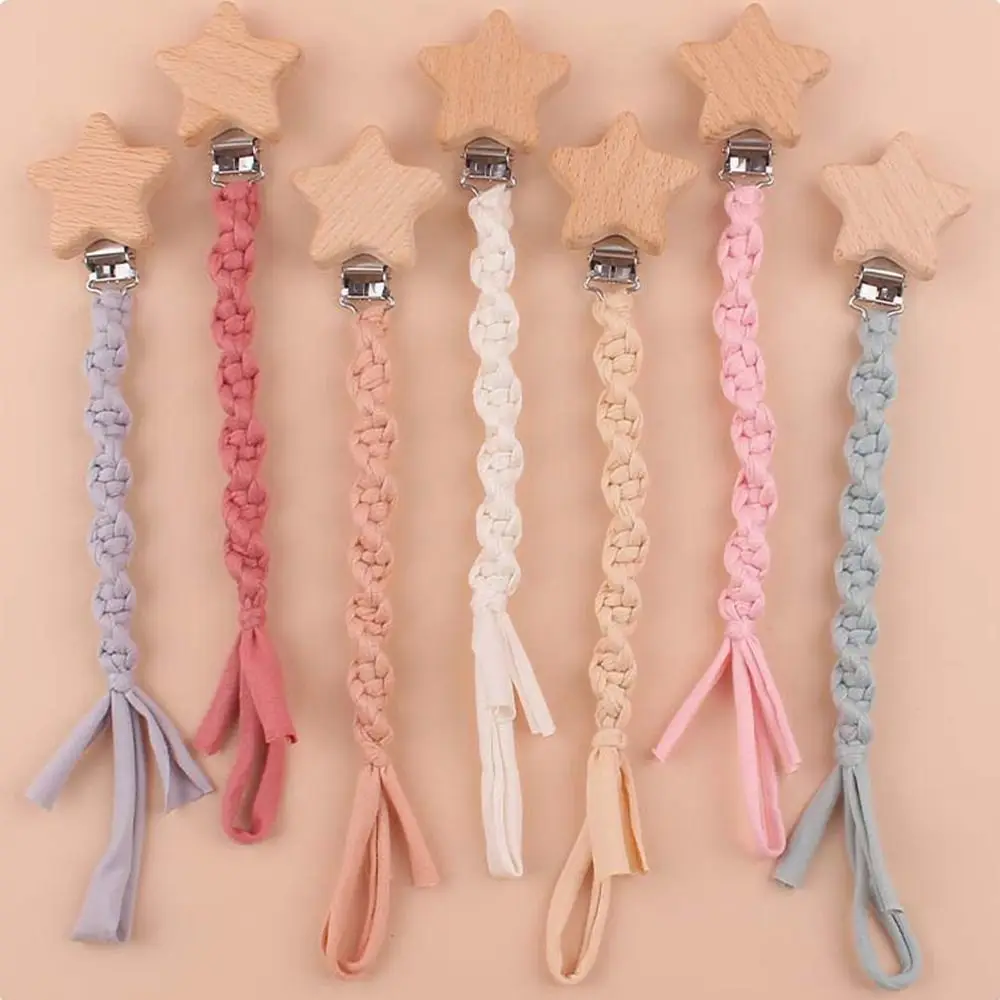 

Nursing Supplies Cotton Cloth Pentagram Pendent Pacifier Clips Chains Baby Pacifier Chain Molar Chain Soother Holder
