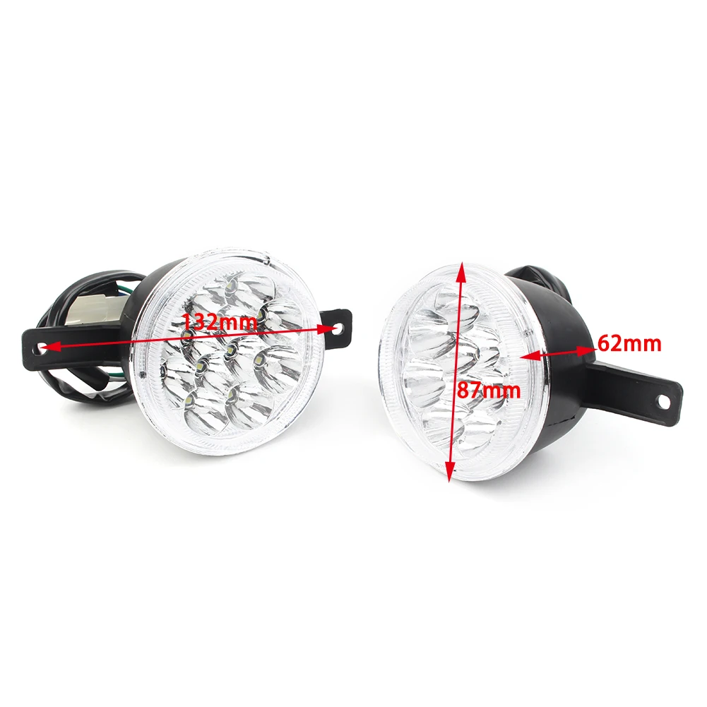 1 пара светодиодных фар 3-проводной для ATV Quad GY6 150CC 250CC Taotao Coolster Peace Utility