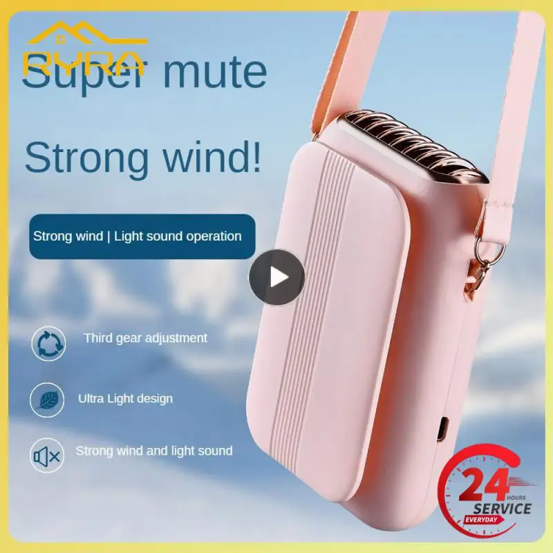 

Air Cooler Handheld Personal Cooling Portable Mini Lazy Halter Fan New Usb Charging Mini Desktop Outdoor Small Fan Adjustable