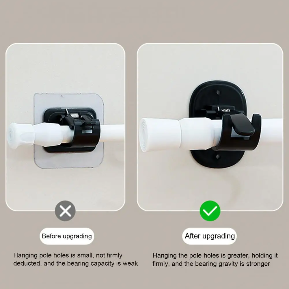 

Adjustable Shower Curtain Rod Brackets Sturdy Waterproof Shower Curtain Rod Brackets Easy Install No for Strong for Curtains