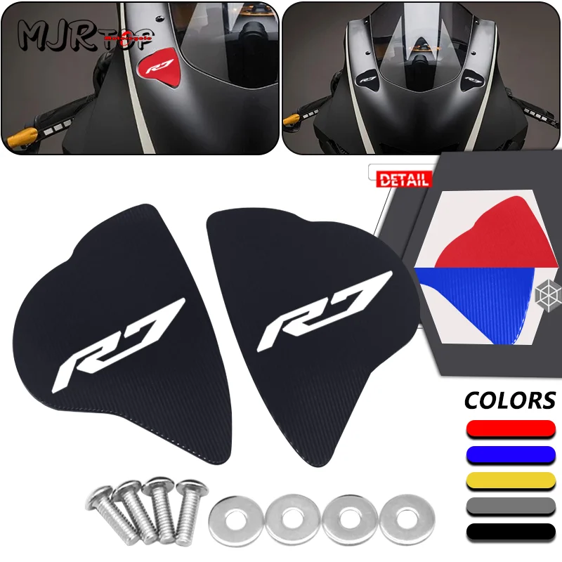 

NEW Accessories For YAMAHA YZF-R7 R7 2022-2023 Motorcycle Mirror Hole Cover Windscreen Driven Mirror Eliminators Cap r7 LOGO
