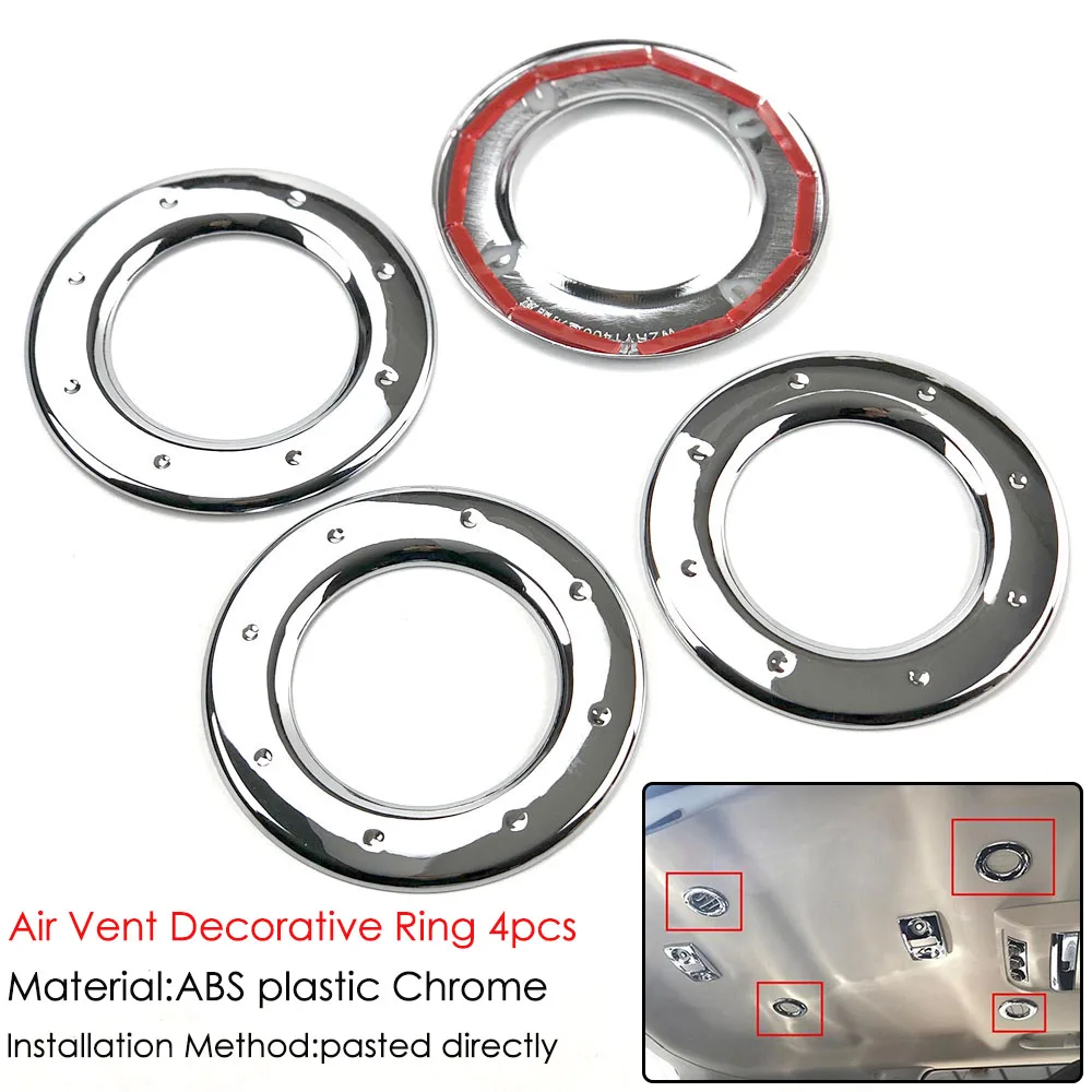 

Аксессуары для стайлинга автомобиля Dodge Journey JCUV Fiat Freemont 2012-2017 украшение для крыши вентиляционного отверстия кольцо выходное покрытие отделочная наклейка