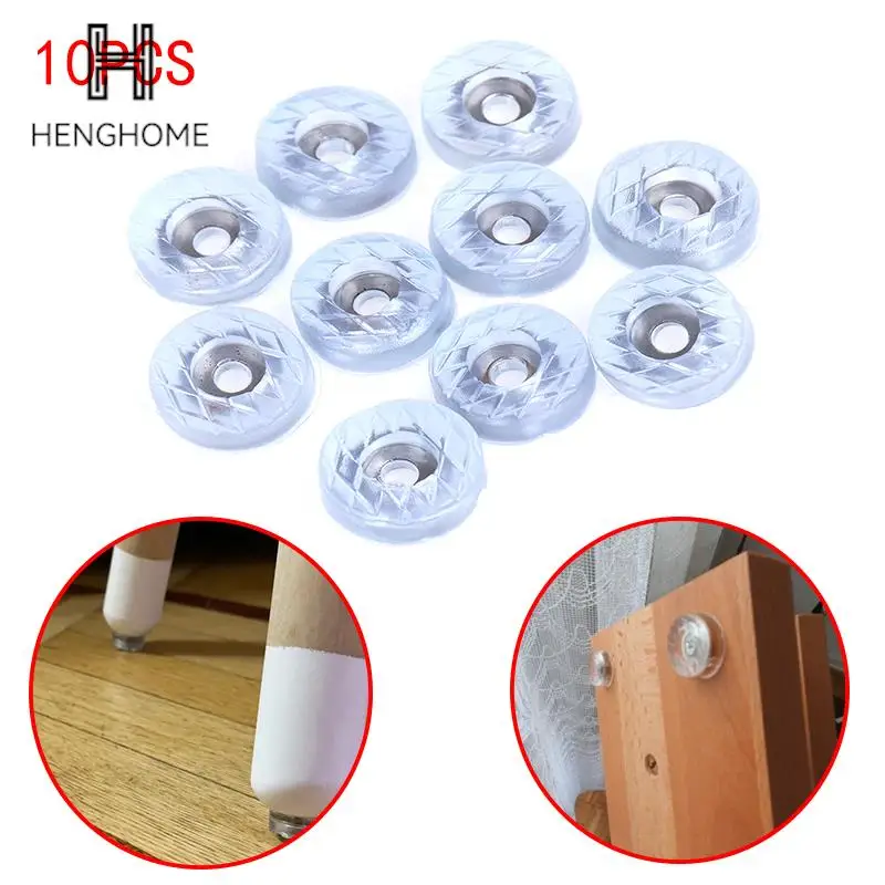 

10pcs Transparent Furniture Leg Protection Cover Table Feet Pad Floor Protector Anti-slip Covers For Chair Leg Floor Protection