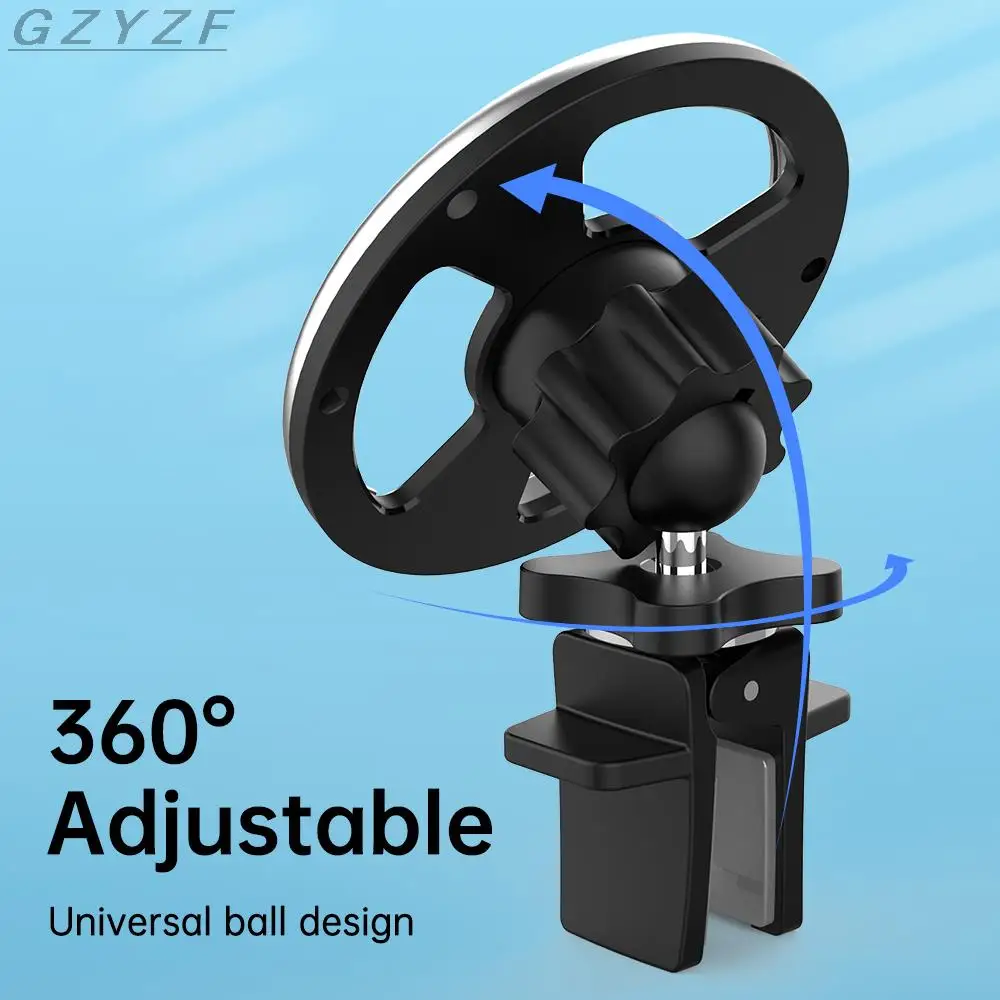 15w magnetic wireless charger car phone holder for iphone 13 12 pro max mini magsafe magnetic wireless car charger phone stand free global shipping