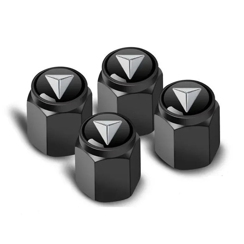 

Новый сплав, черный материал для Deepal L07 S07 G318 S05 EV, колпачки для воздушных клапанов шин автомобиля, крышка штока с брендовыми аксессуарами, 4 шт.