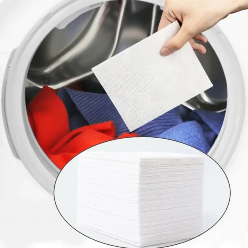 

100pcs Washing Machine Use Mixed Dyeing Proof Color Absorption Sheet Anti Dyed Cloth Laundry Papers Color Catcher Grabber Cloth