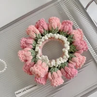 Вязаные резинки для волос #3