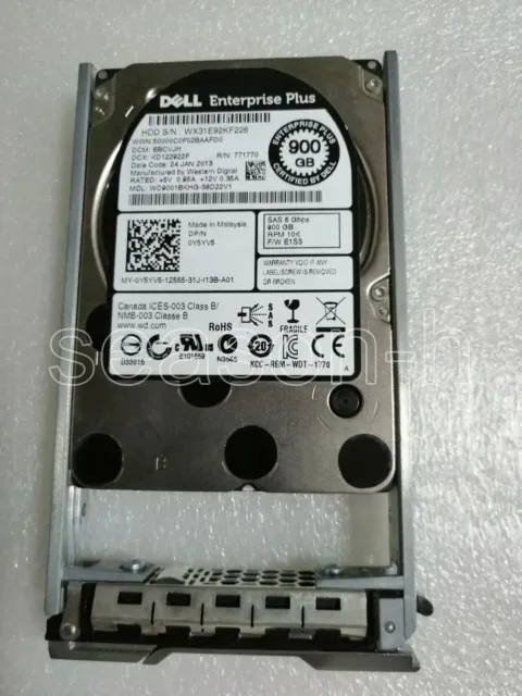 

DELL EQ PS6100E WD9001BKHG 0Y5YV5 900G 10K SAS hdd