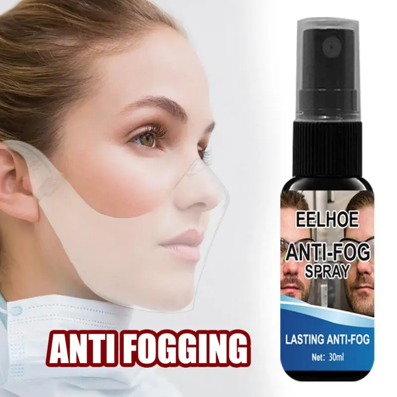 

30ml Anti-Fog Spray Eyeglass Lens Cleaner Car Windscreen Goggles Long Lasting Defogger Water Repellent Antifogging Agent 2021