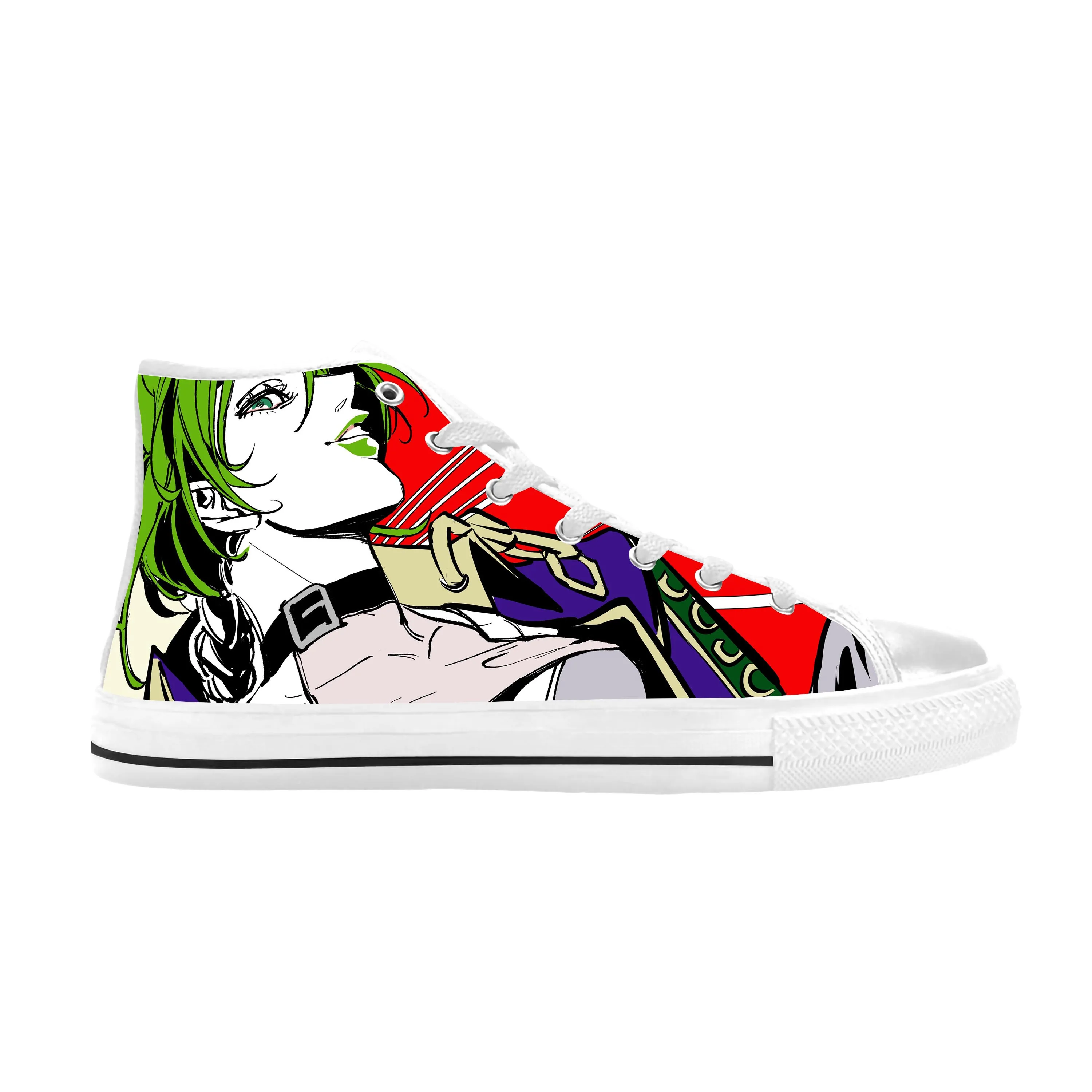 

Anime Manga Jojo Bizarre Adventure Cujoh Jolyne Casual Cloth Shoes High Top Comfortable Breathable 3D Print Men Women Sneakers