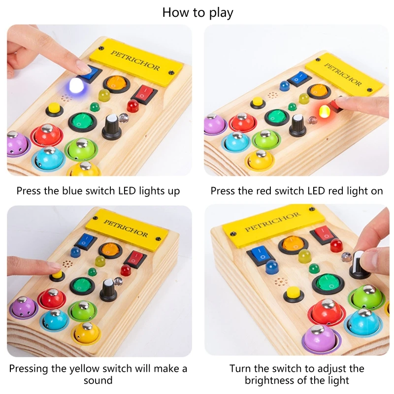 

77HD Montessori Improve Intelligence Color Cognition Desktop Toy for Kids Toddler