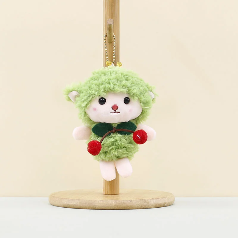 Милые брелки для куклы вишневого ягненка сумки кулон подвеска овцы сумка
