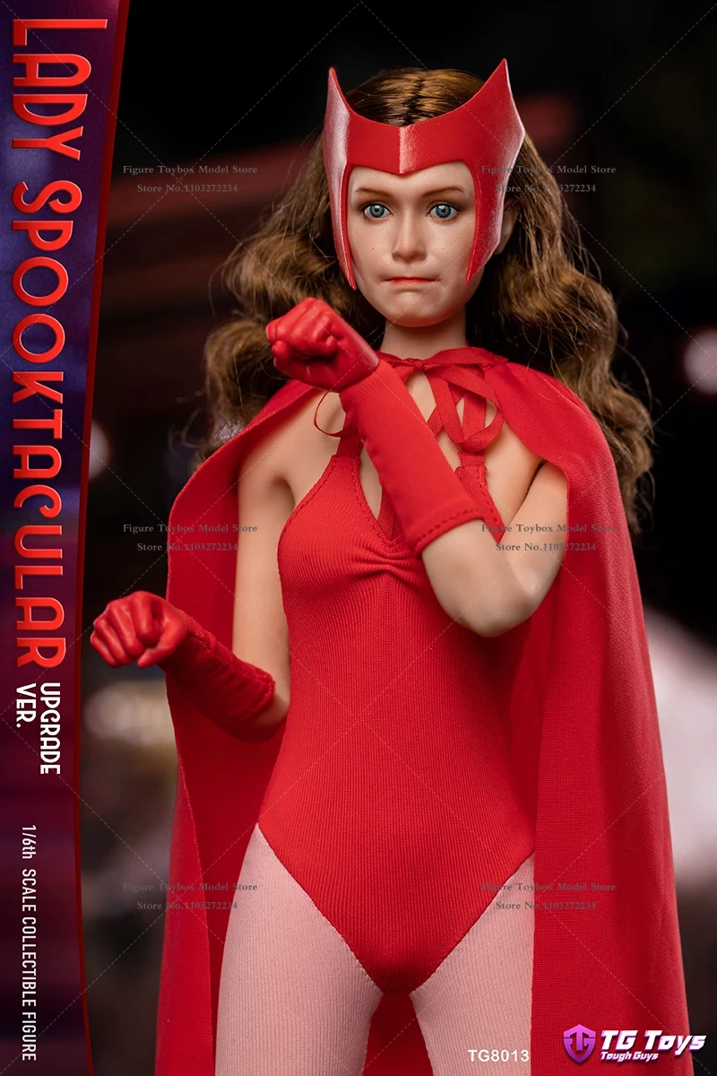 Фото Коллекционная фигурка Tough Guys TG8013 1/6: Женщина-солдат на Хэллоуин в красном костюме, 12 дюймов, с подвижными глазами, детализированная №2