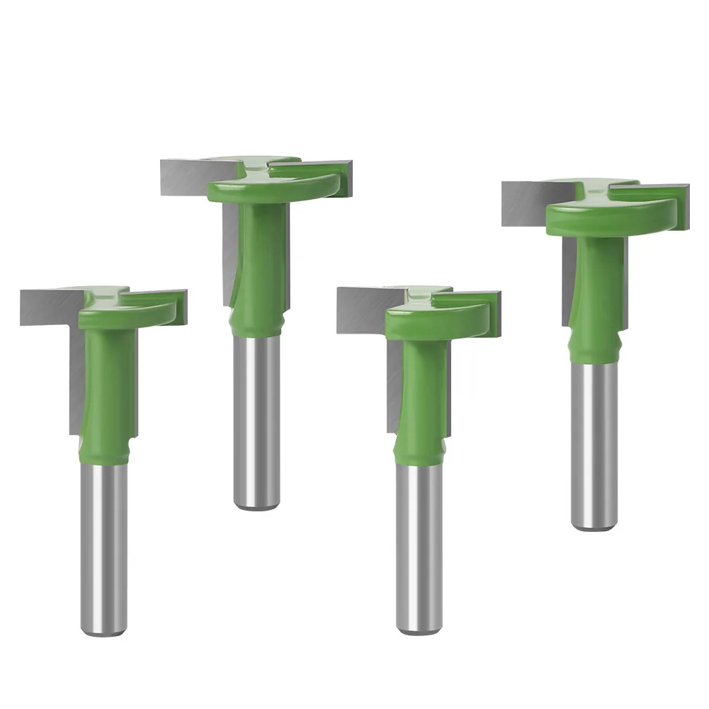 8-ручная зеленая Т-образная фреза с прямыми краями крючком долбежная для экспорта