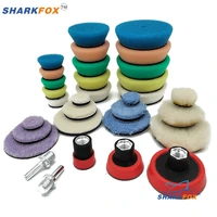 32pcs 1inch 2inch 3inch mini buffing polishing pads kit wool pad waxing sponge car detail polisher pads tools