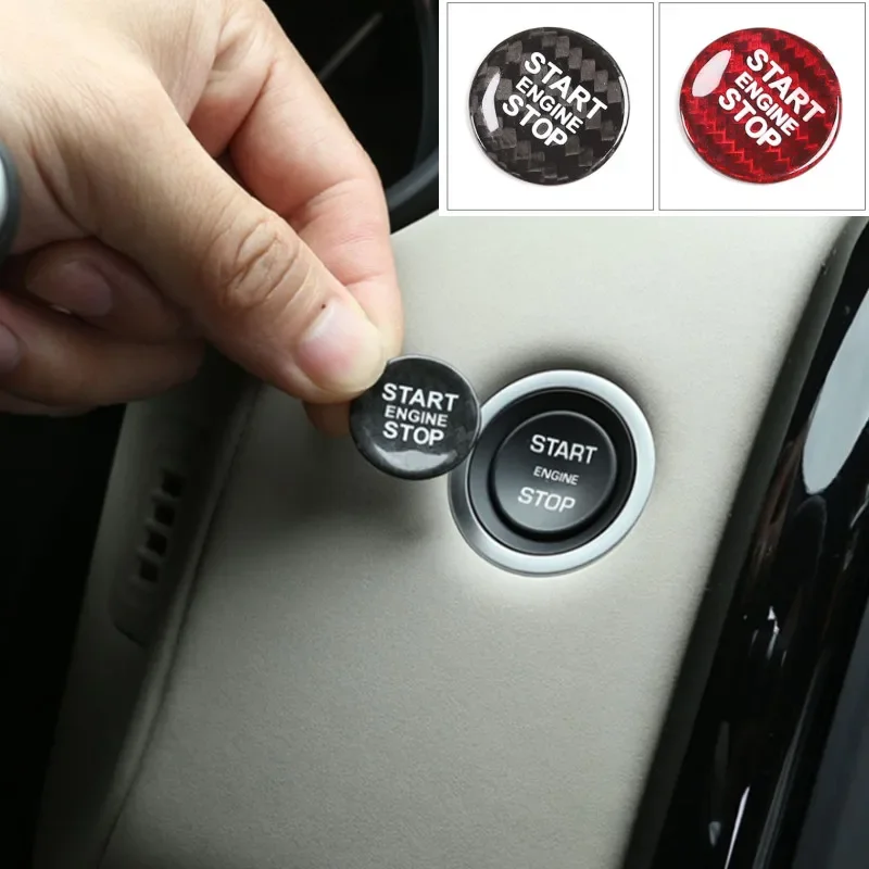 Кнопка переключения двигателя из углеродного волокна для Land Rover Discovery Sport 5 Range