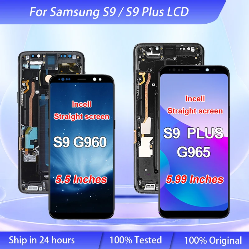 

Wholesale G965 Display For Samsung Galaxy S9 Plus Lcd Touch Digitizer G965F/DS Screen S9 LCD G960 Assembly Free Ship With Tools