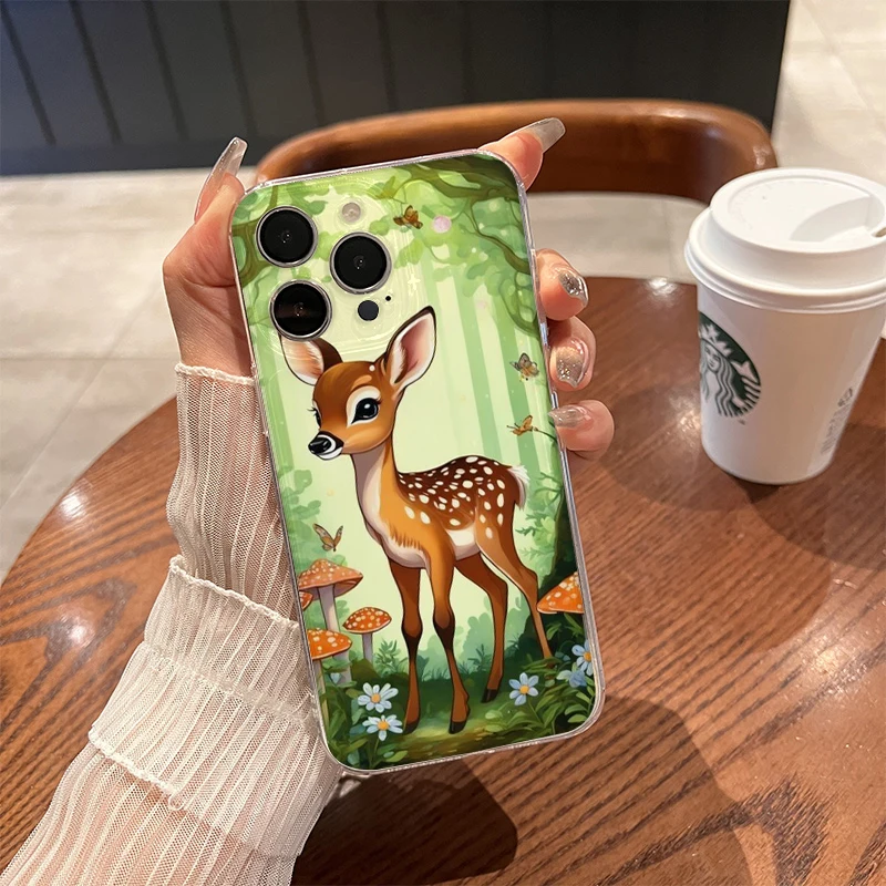Мягкий чехол для телефона с рисунком оленя Sika Deer Elk для Xiaomi Redmi Note 13 14 15 Pro Plus 12 11S 11T 5G 10S 9S 4G, задняя крышка с узором (art.: 3920dbf9bebb6) - 3920dbf9bebb6