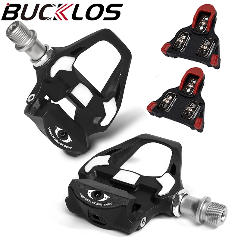

BUCKLOS Fit SPD System Bicycle Pedal Ultralight Road Bike Pedal Self-locking Clipless Pedals Bearing Road Bicycle Pedals